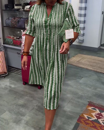 Keya™ | Dress with Wavy Pattern