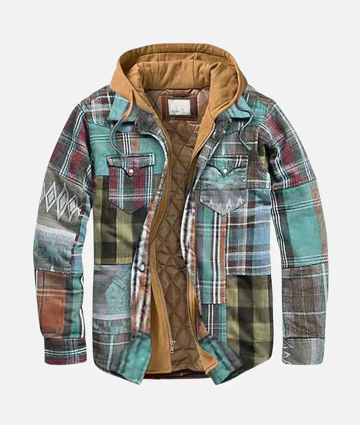 Alain™ | Plaid Patchwork Jacket