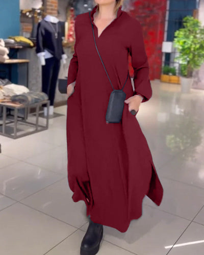 Lulu™ | Loose Long Dress with Side Slit