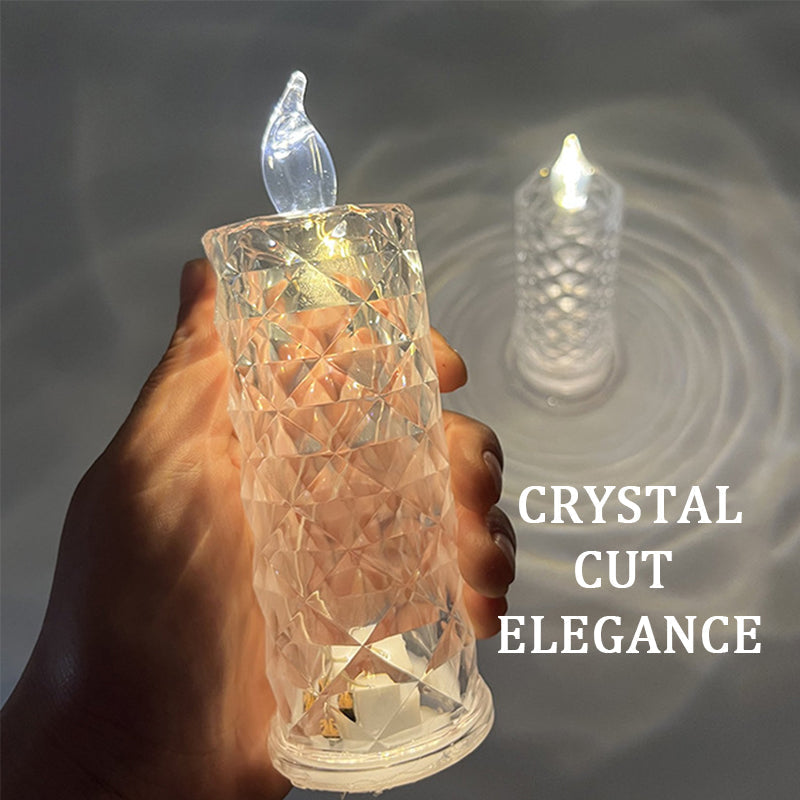 Lumirose™ | Candlestick with Crystal Rose - Romantic Glow without The Mess