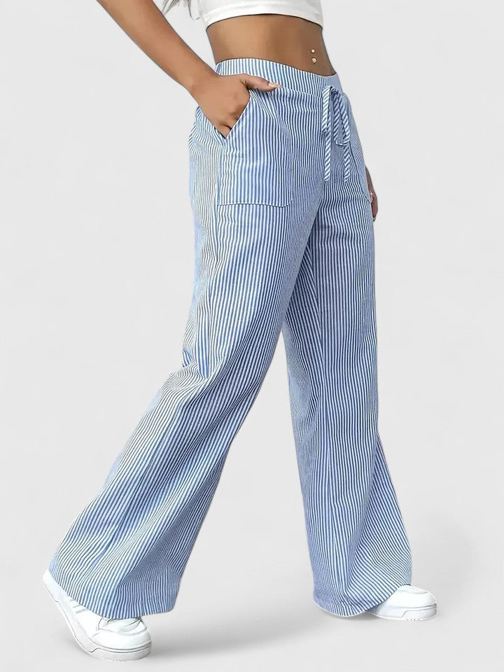 Dominique™ | Comfortable Wide Trousers with Elegant Details
