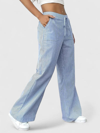 Dominique™ | Comfortable Wide Trousers with Elegant Details