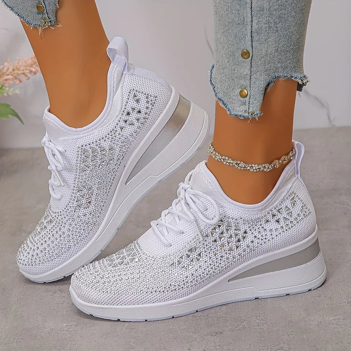 Giselle™ | Orthopaedic Sneakers with Sparkling Rhinestones