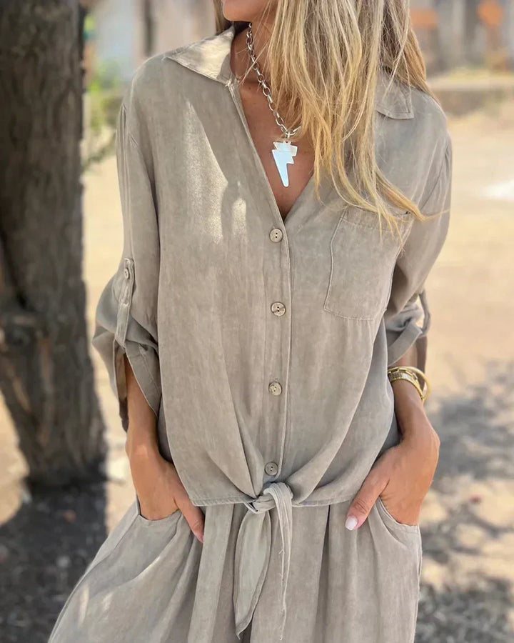 Atlas™ | Stylish Linen Two-Piece Set