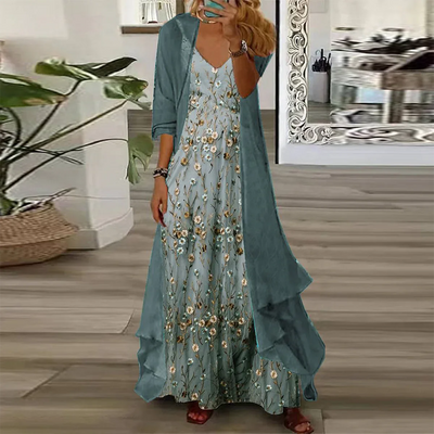 Mara™ | Maxi Dress with Jacket (2-Piece Set)