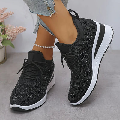Giselle™ | Orthopaedic Sneakers with Sparkling Rhinestones