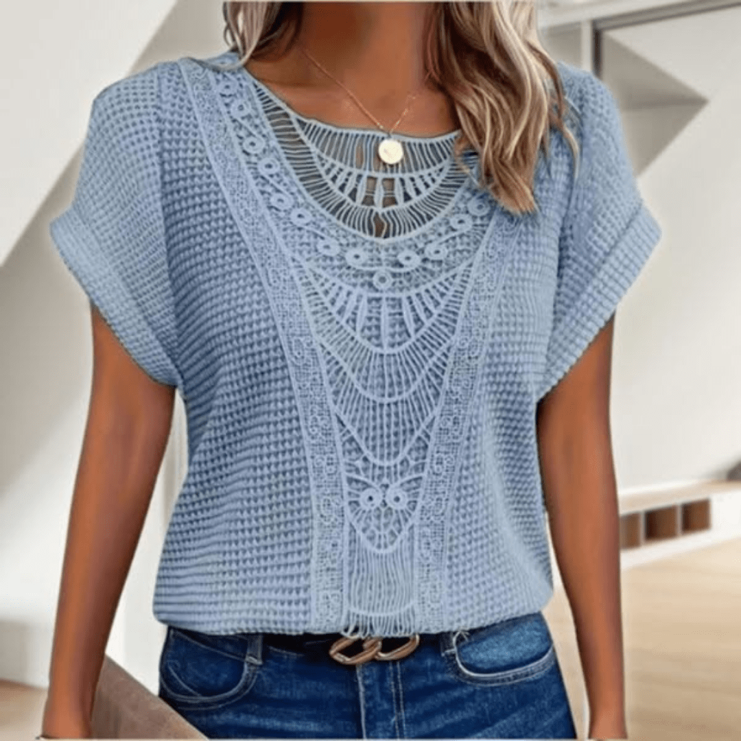 Karin™ | Elegant Ibiza-Style Blouse