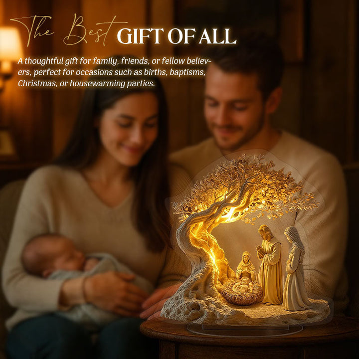 Jesus Tree of Life Newborn Desktop Decoration