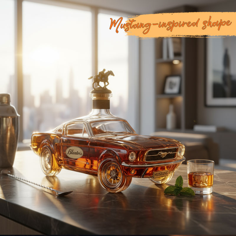 Bronco Mustang Whiskey Bottle