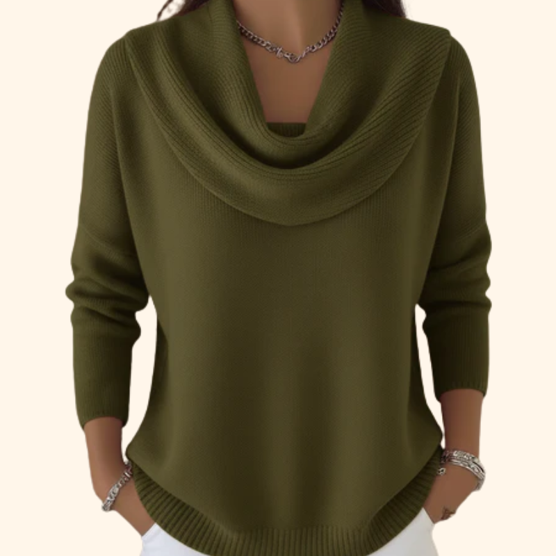 Laura™ | Soft Cowl-Neck Sweater