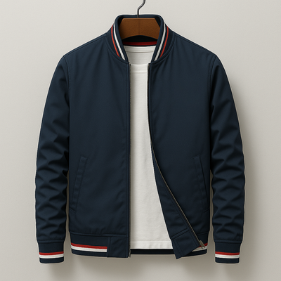Wilson™ | Elegant Striped Bomber Jacket