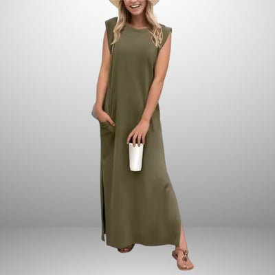 Anna™ | Flowy Long Anti-Crease Dress