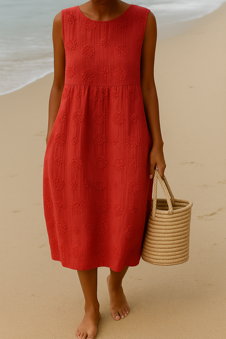 Elodie™ | Sleeveless Embroidered Dress