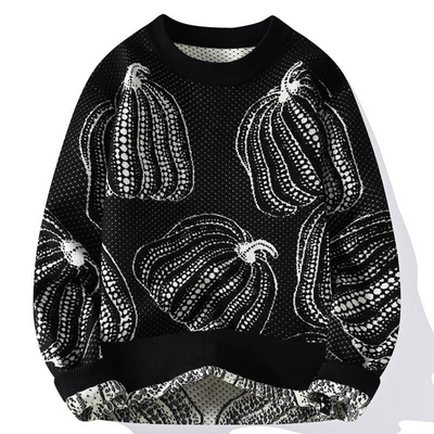 Cozy™ | Pumpkin-Toned Knit Sweater