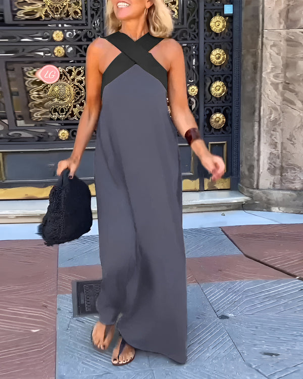 Delphine™ | Elegant Cross-Over Dress