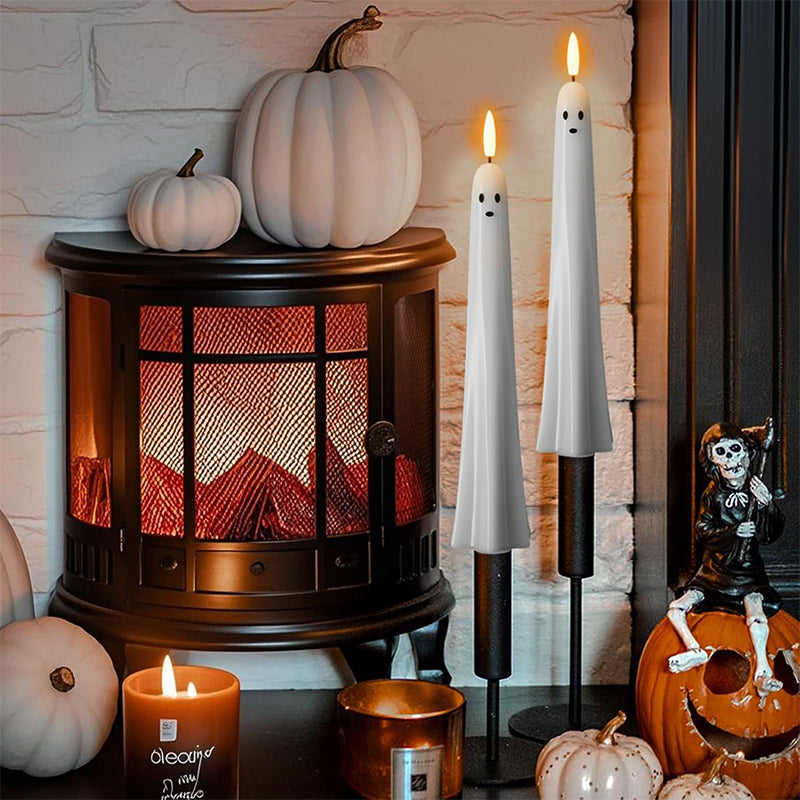 Ghosty™ | Remote-Controlled Ghost Candle with 3D Flaming Wick