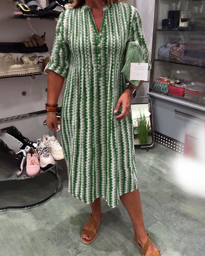 Keya™ | Dress with Wavy Pattern