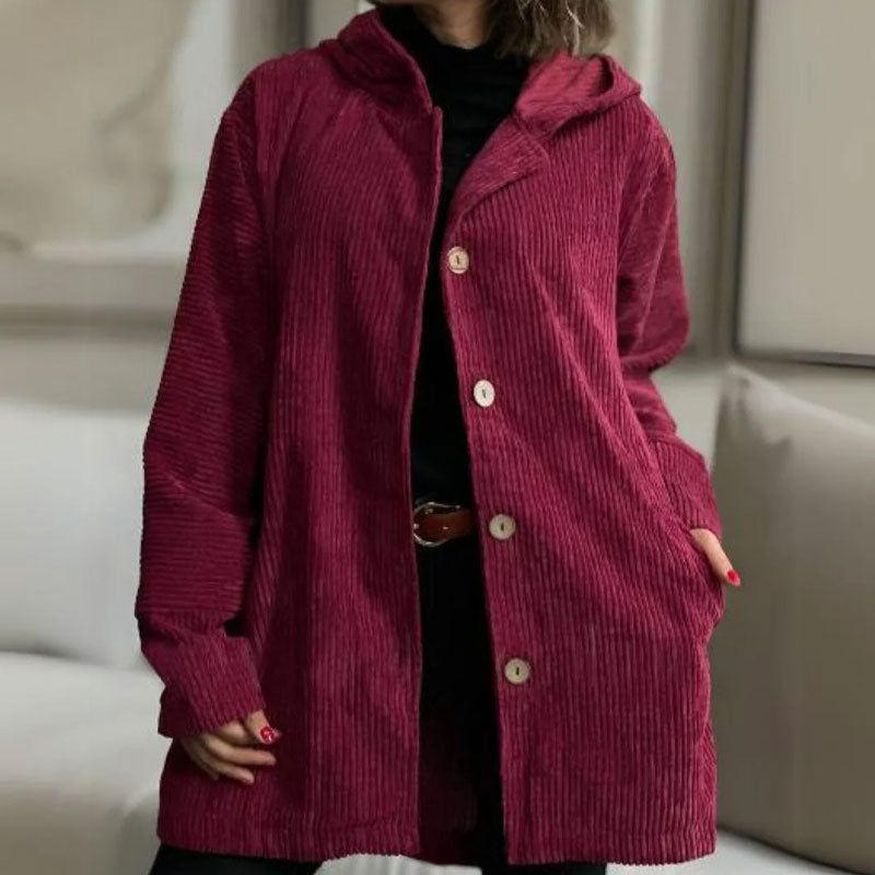 Amelie™ | Casual Velvet Hooded Autumn Jacket