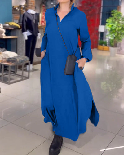 Lulu™ | Loose Long Dress with Side Slit