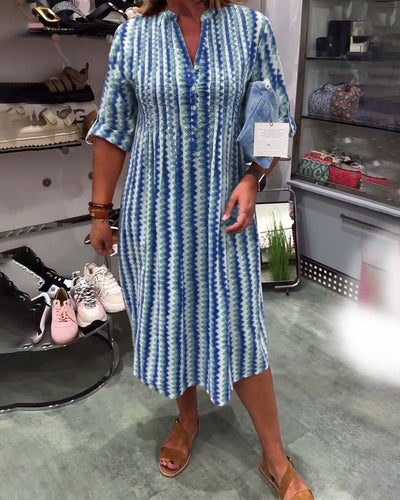Keya™ | Dress with Wavy Pattern