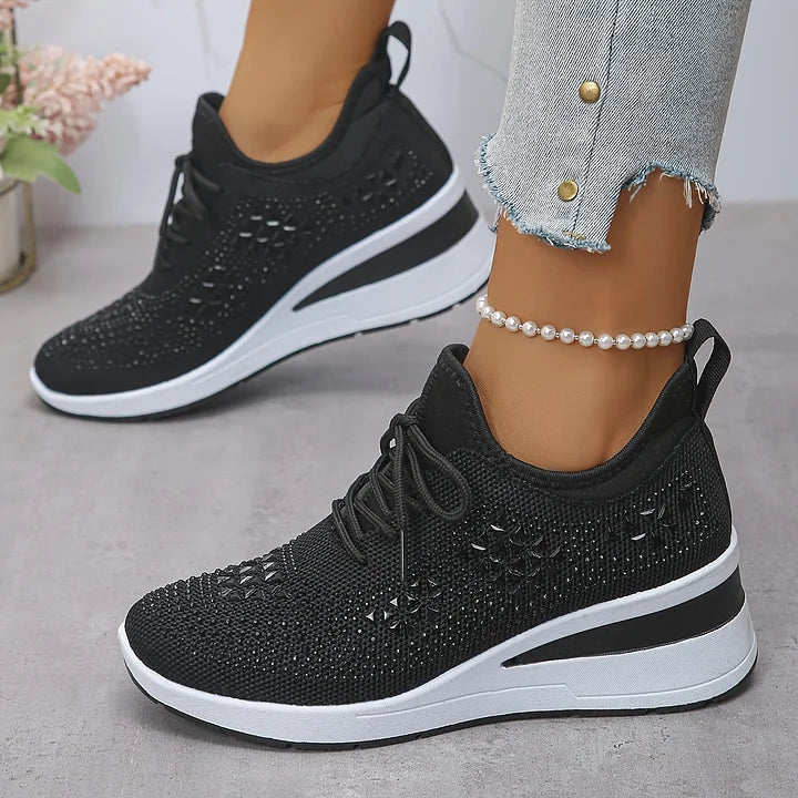 Giselle™ | Orthopaedic Sneakers with Sparkling Rhinestones