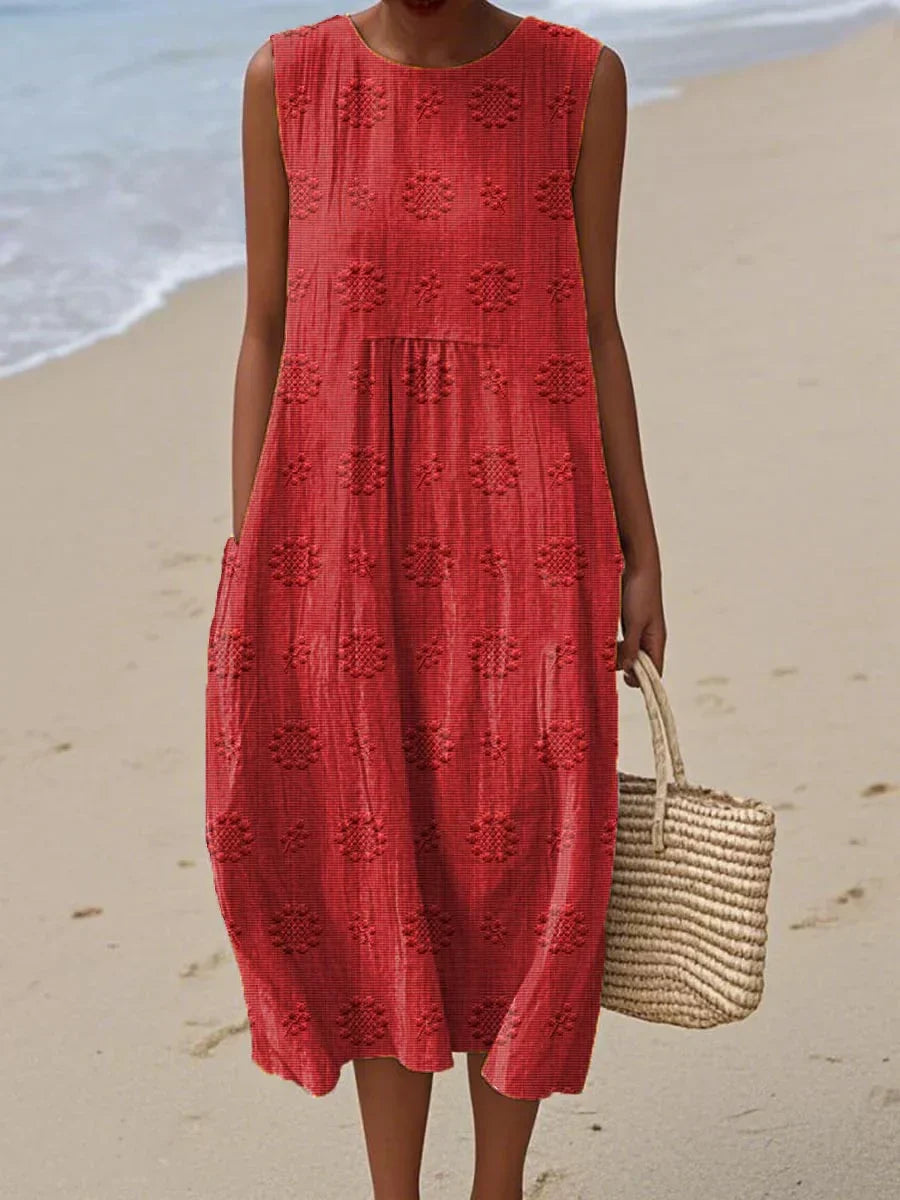 Vibeke™ | Elegant Sleeveless Dress with Functional Pockets