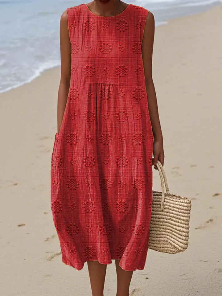 Vibeke™ | Elegant Sleeveless Dress with Functional Pockets