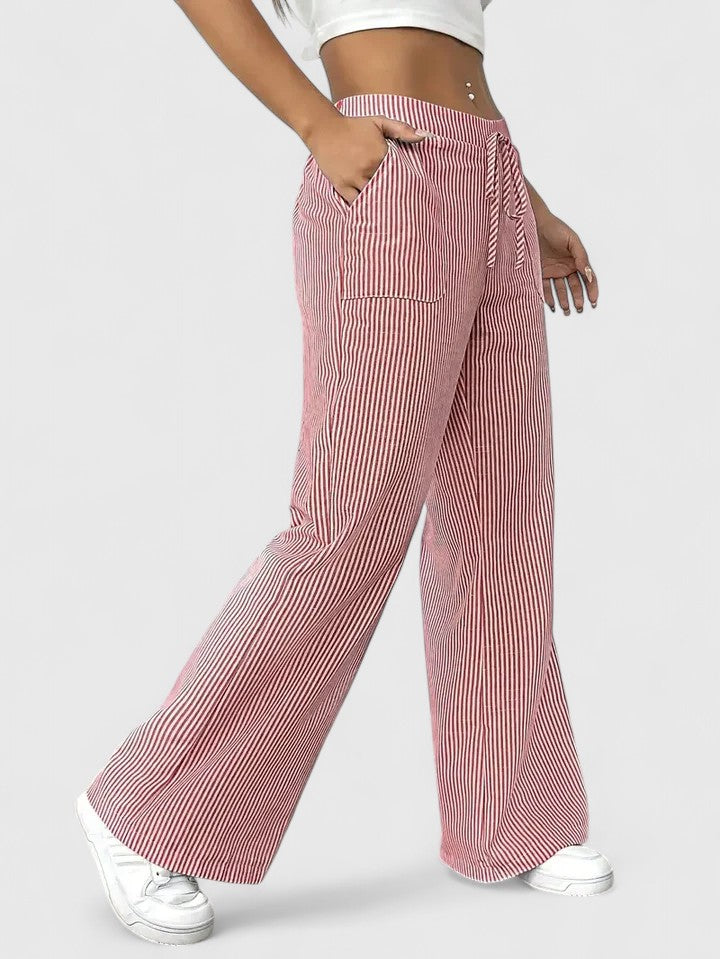 Dominique™ | Comfortable Wide Trousers with Elegant Details