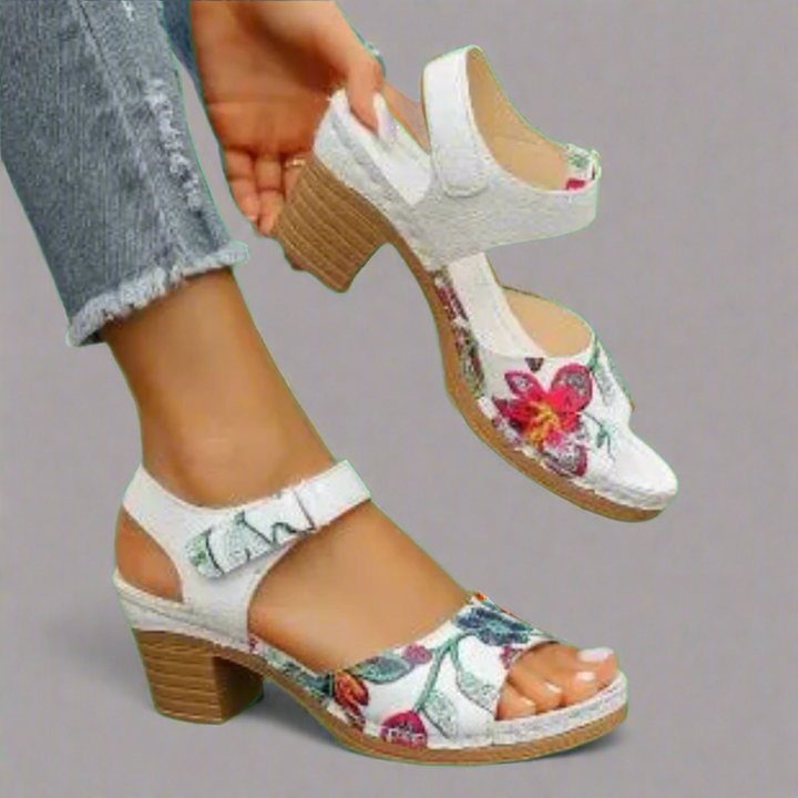 Marisa | Handmade Peep-Toe Sandals in Premium Materials