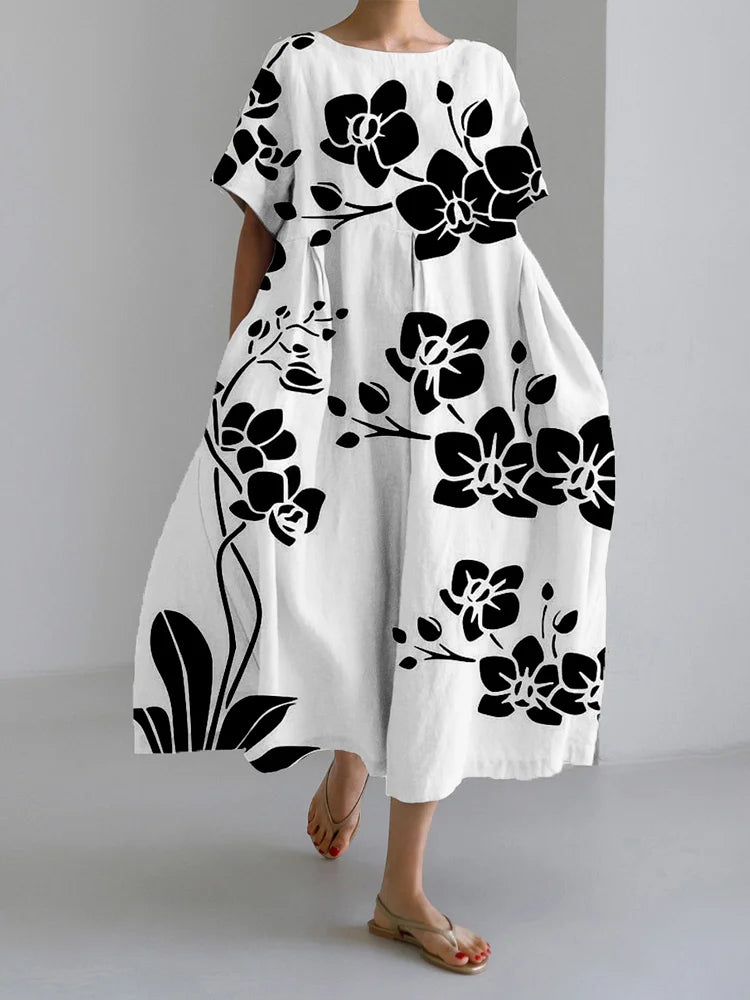 MARISELLA | Elegant Floral Dress for Every Occasion with Floating Style and Comfort