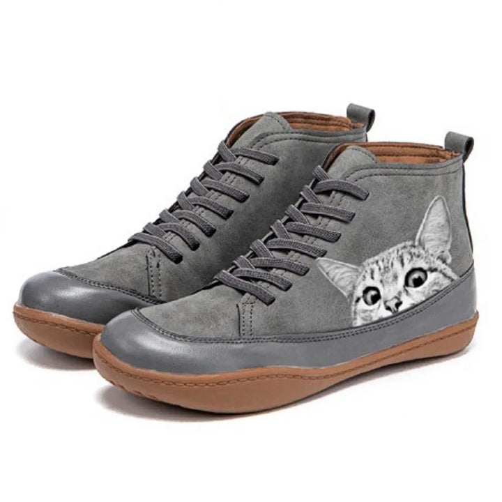 Fenna™ | Leather Ankle Boots for Cat Lovers