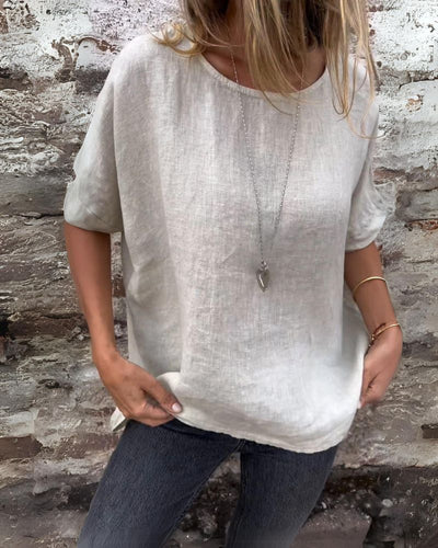 Novera™ | Casual Linen T-Shirt