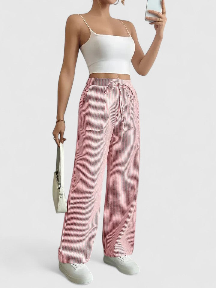Dominique™ | Comfortable Wide Trousers with Elegant Details