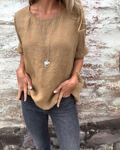Novera™ | Casual Linen T-Shirt