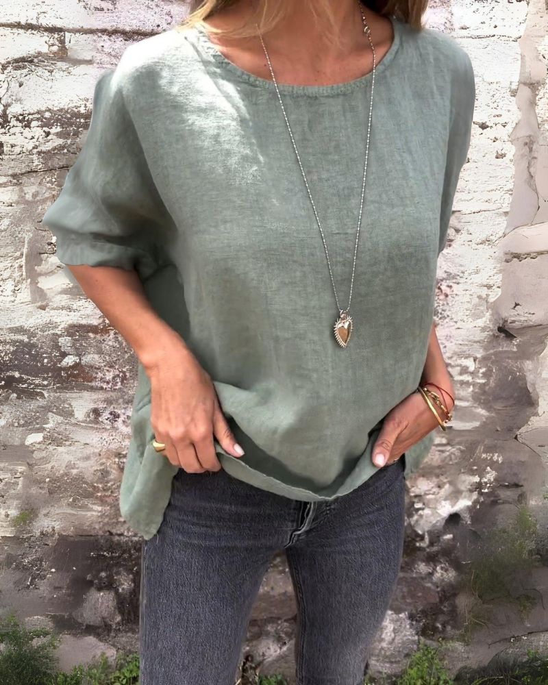 Novera™ | Casual Linen T-Shirt