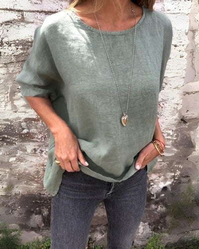 Novera™ | Casual Linen T-Shirt