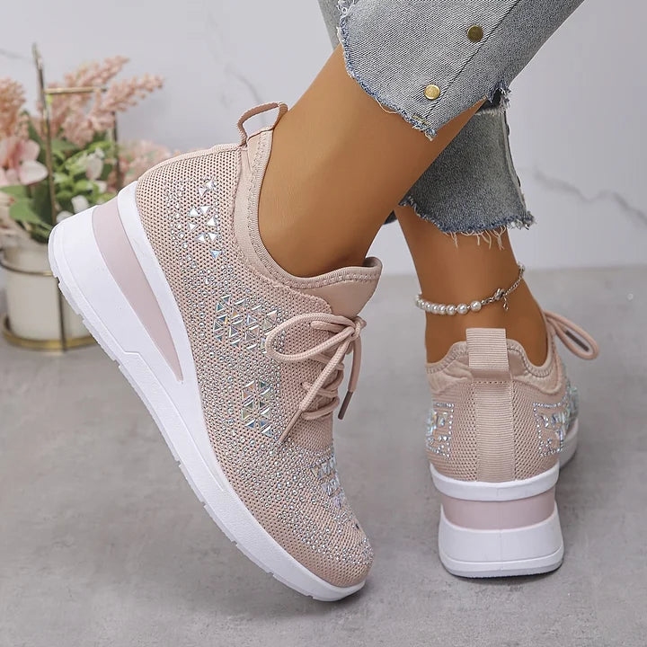 Giselle™ | Orthopaedic Sneakers with Sparkling Rhinestones