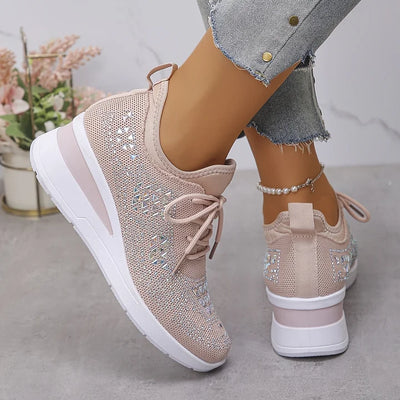 Giselle™ | Orthopaedic Sneakers with Sparkling Rhinestones