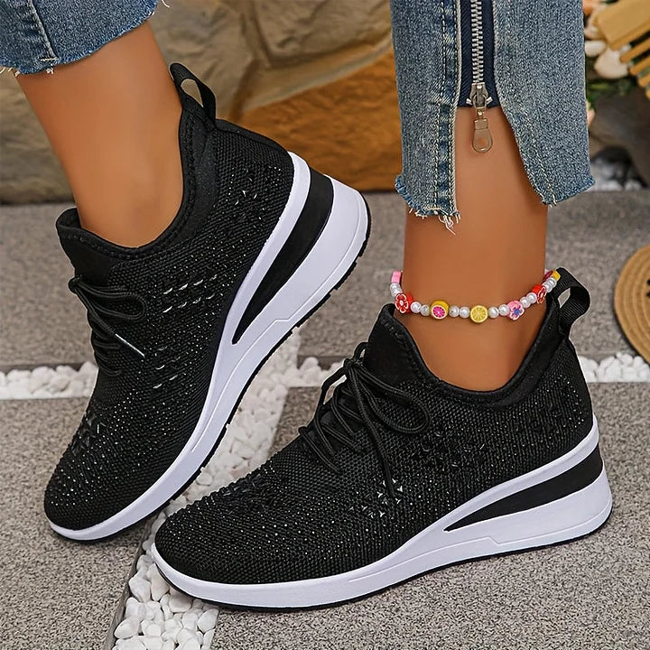 Giselle™ | Orthopaedic Sneakers with Sparkling Rhinestones
