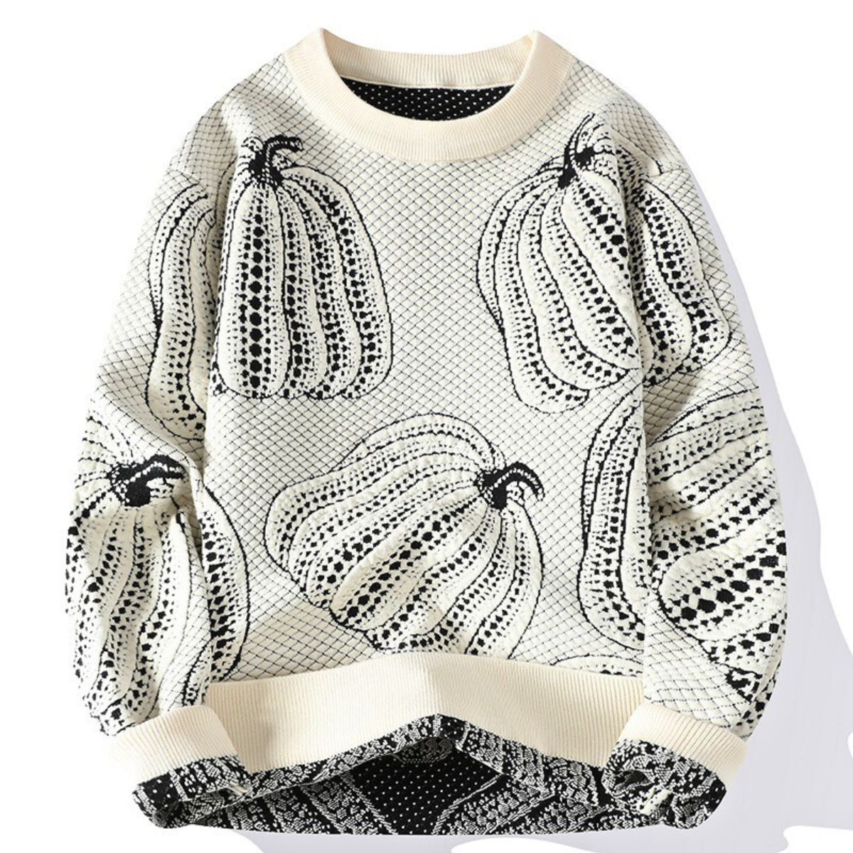Cozy™ | Pumpkin-Toned Knit Sweater