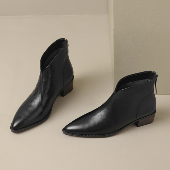 Anita™ | Luxury Ankle Boots with Low Heel