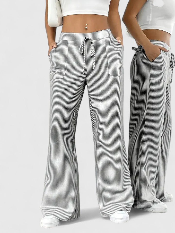 Dominique™ | Comfortable Wide Trousers with Elegant Details