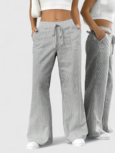 Dominique™ | Comfortable Wide Trousers with Elegant Details