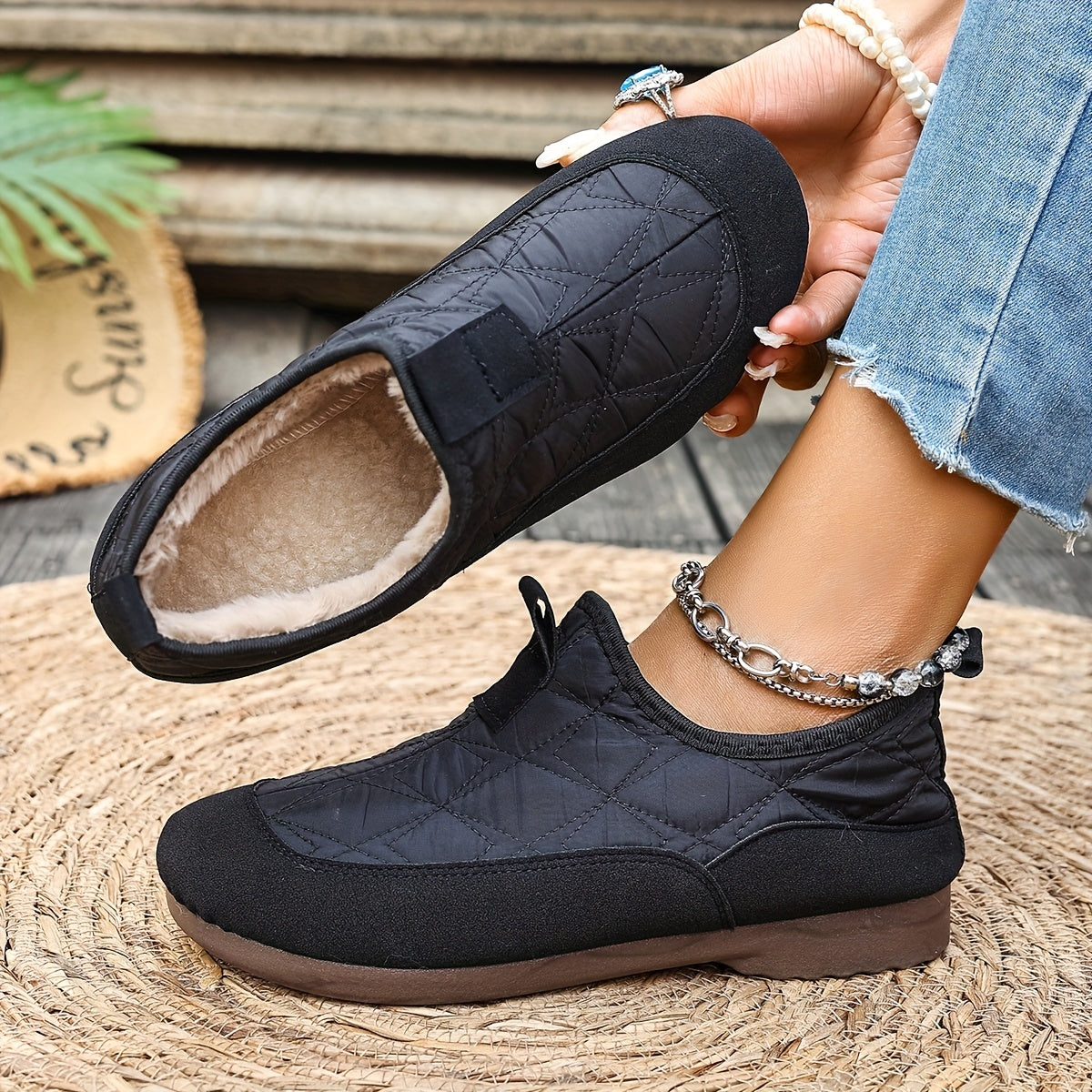 Amy™ | Comfortable Slip-On Winter Shoes with Warm Fleece Lining