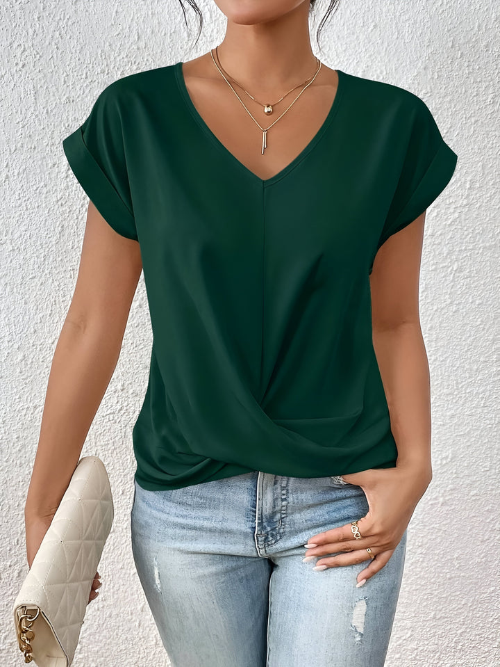 Novera™ | Casual T-Shirt with Sweetheart Neckline
