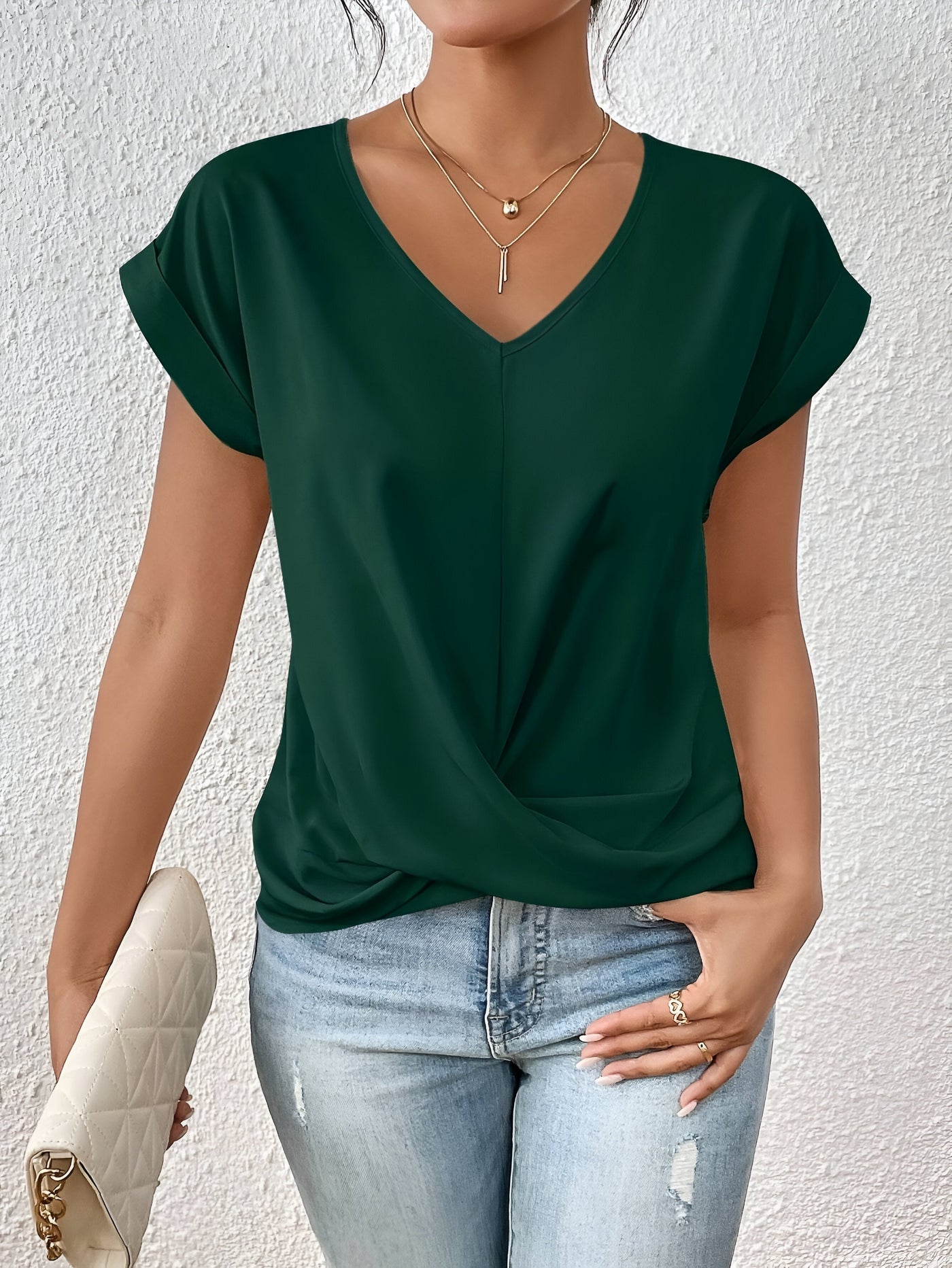 Novera™ | Casual T-Shirt with Sweetheart Neckline