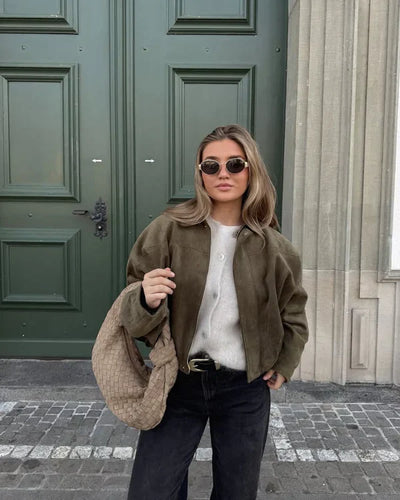 Lumière™ | Faux Suède Bomberjacket