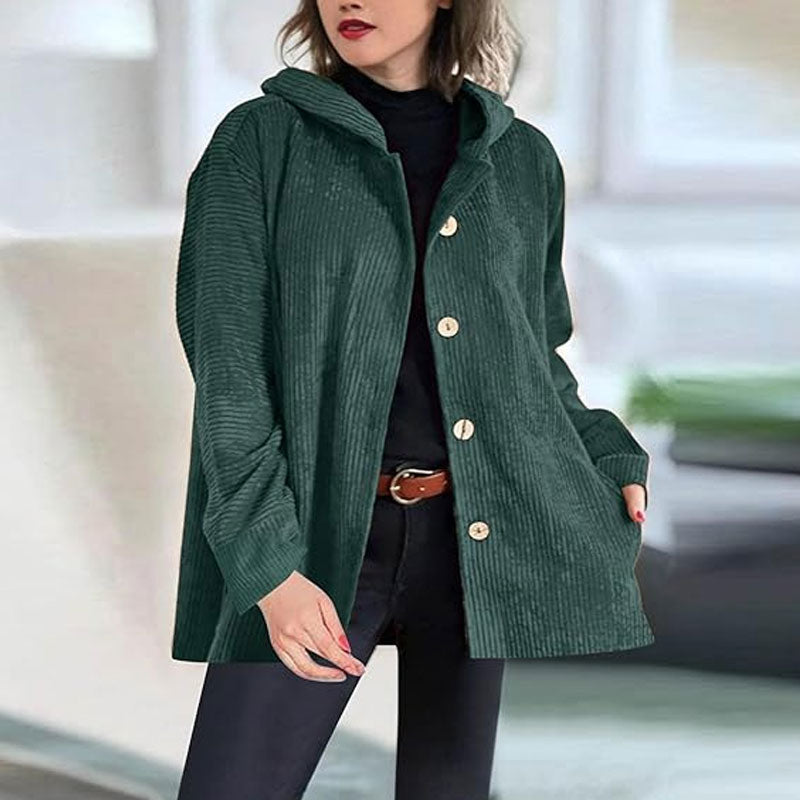 Amelie™ | Casual Velvet Hooded Autumn Jacket