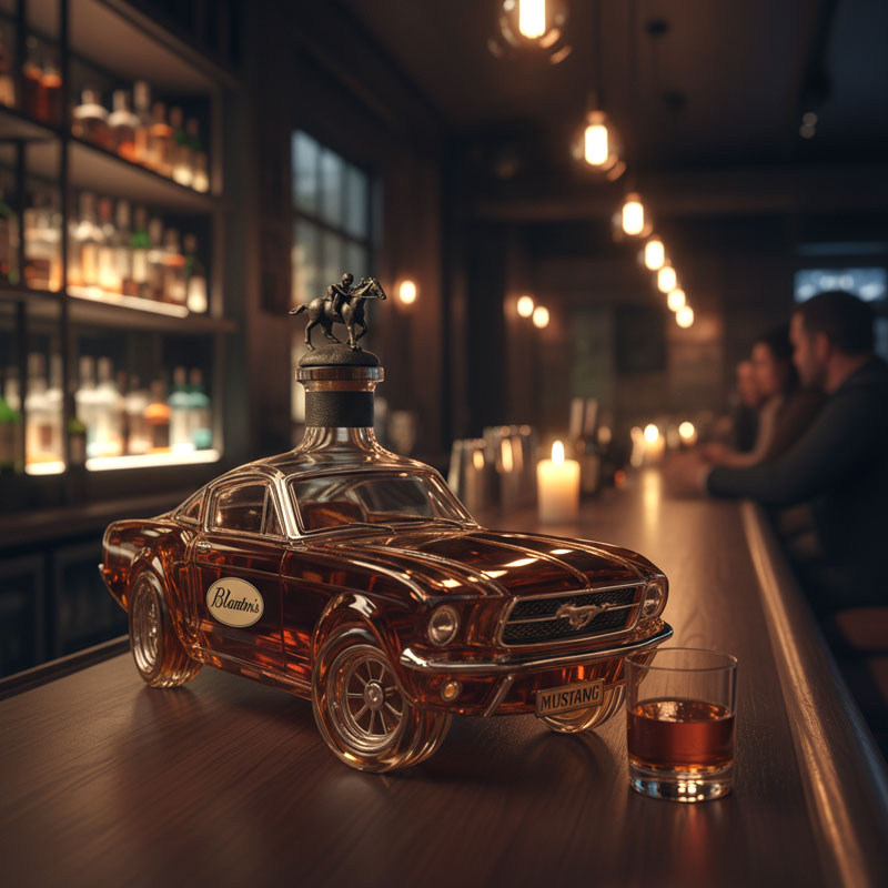 Bronco Mustang Whiskey Bottle