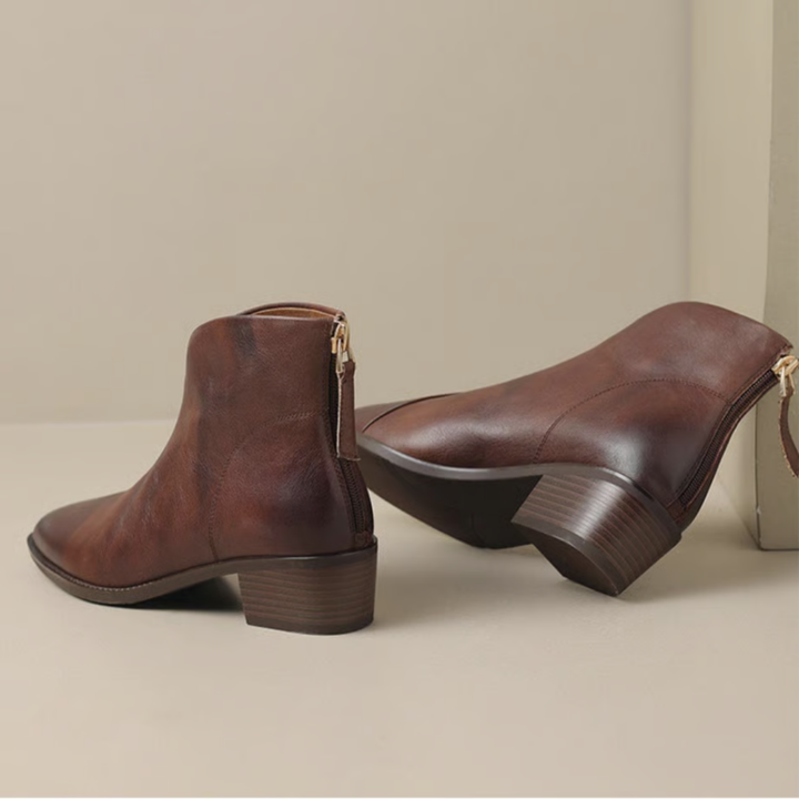 Anita™ | Luxury Ankle Boots with Low Heel